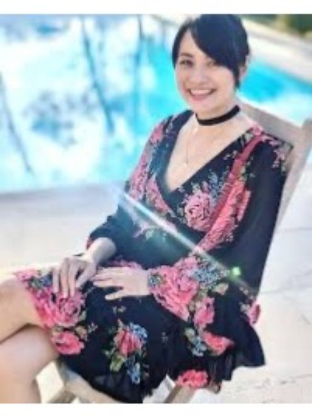 Betsey Johnson Black Bambi Floral Bell Sleeve Ruffle Hem Dress 8 | Y2K Boho Glam - Picture 16 of 16